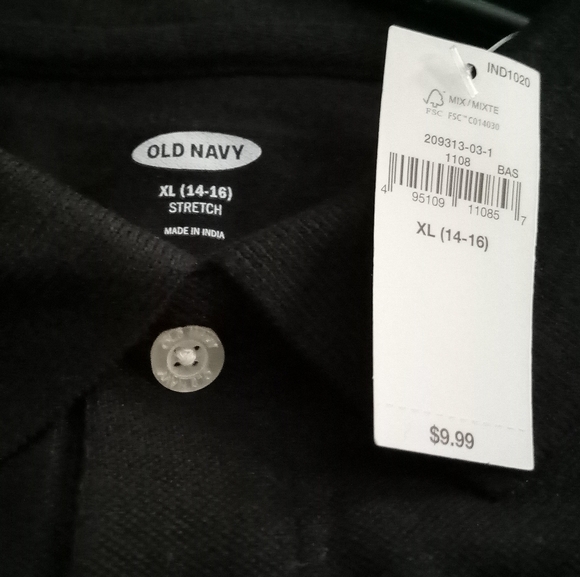 NWT Boys' Old Navy Pique Polo Shirt - Picture 3 of 4